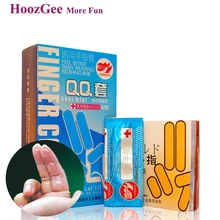 El Placer Más Dedo HoozGee Manga Condones Productos Del Sexo de La Salud Sexual Condones De Látex 100 unids/lote (Menta Fría)