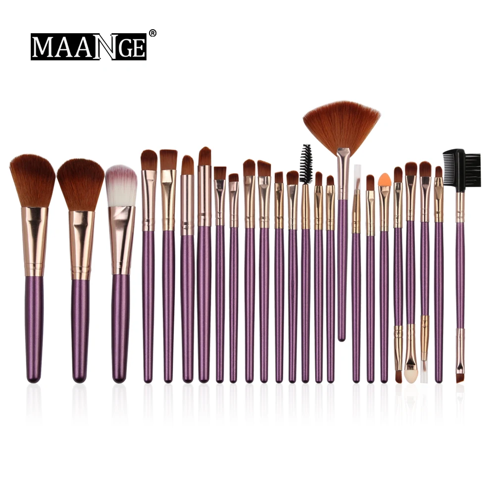 

ESSANCEYA 20/25pcs Makeup Brushes Foundation Beauty Tool Set Blending Blush Eye Shadow Brow Lash Fan Lip Face Make Up Brush Kit