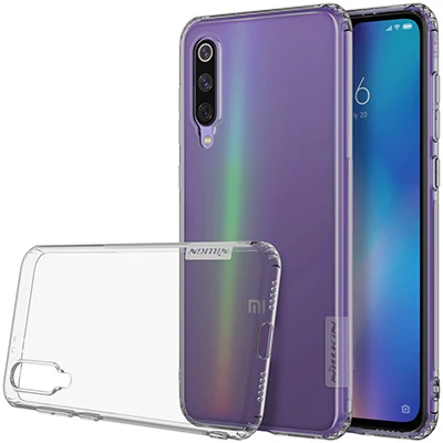 Чехол для Xiaomi Mi 9 SE NILLKIN Nature TPU прозрачный мягкий чехол для задней панели защитный чехол для Xiaomi Mi 9 SE - Цвет: Transparent grey