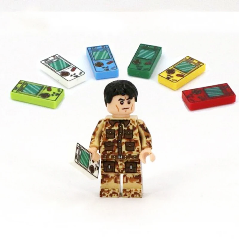 

6Pcs/Set 1*2 Electronic Games Game Machine Assembly Model DIY Accessories Building Block Brick Toy Gift For Kids X124