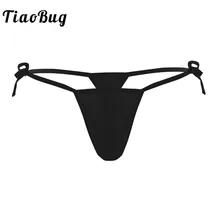 TiaoBug мужской ремешками купальник-танга Трусы-стринги бикини эластичный купальник сексуальное нижнее белье с дуга Чехол Для мужчин плавки
