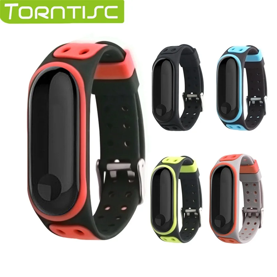 Смарт-браслет torntisc mi band 3 многоцветные спортивные аксессуары сменный силиконовый