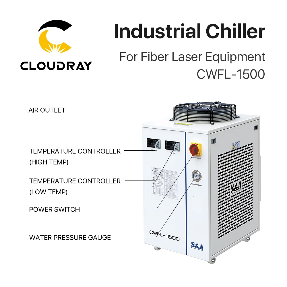 Cloudray S & A CWFL 1500AN 1500BN промышленный воздушный водяной охладитель для волоконно