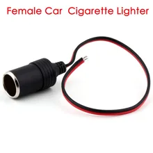 

New 12v 18A Max.120W Female Car Cigarette Lighter Charger cable Female Socket Plug Connector Adapter Universal 1pcs