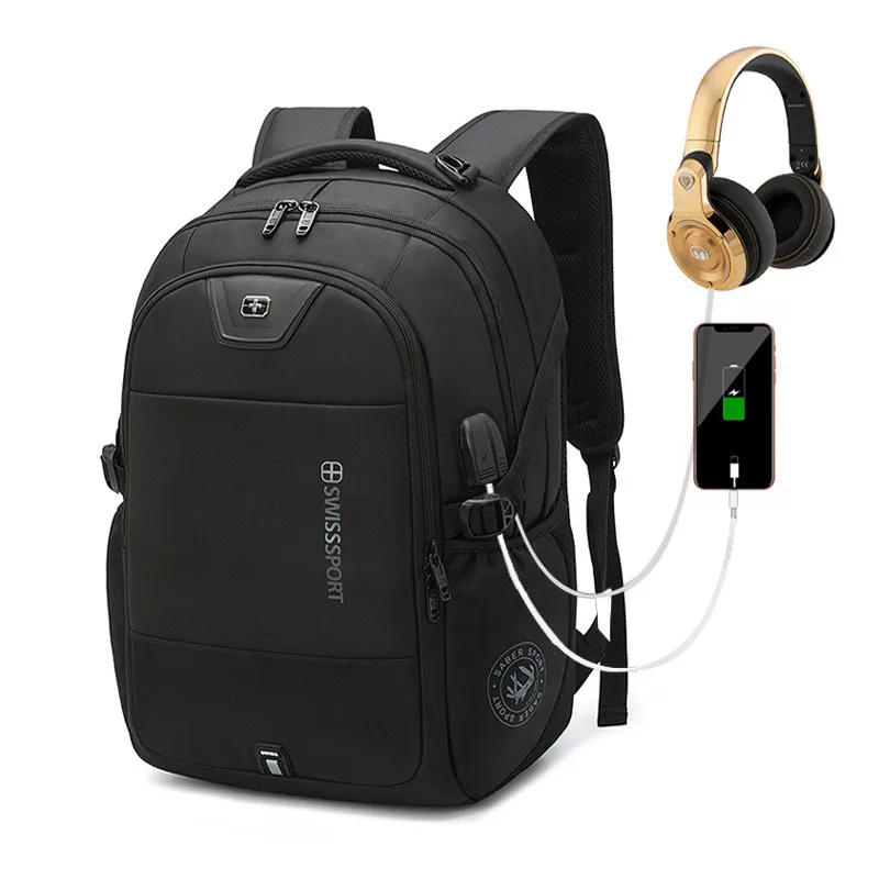 Goedkoop Laptop rugzak zwitserse voor 17 inch computer tas mannen rugzak multifunctionele Jongen Rugzak Mannelijke Rugzak Vrouwelijke Tas naar School