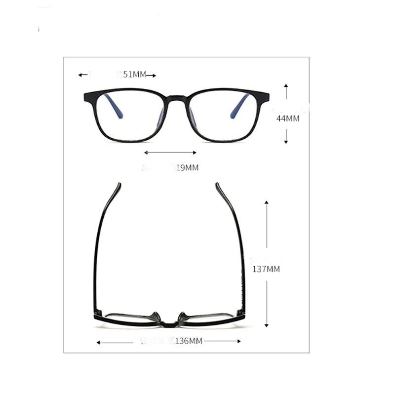 Компьютерная оправа для очков, анти-Синие лучи, радиация, для мужчин и женщин, квадратный глаз, PC оправа для очков, унисекс, оптическая печать, синий светильник, очки