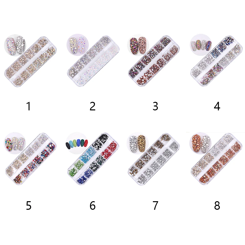 

Crystal Stones Irregular Nail Decoration Wheel Tips Mixed Color 3D Rhinestones Accessories Manicure DIY Art