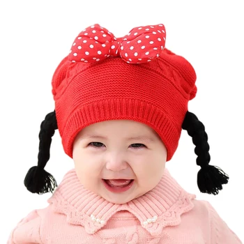 

Winter Hats Boys Girls Knitted Warm Baby Hats Baby Cap Children's Hat Warm Cap Cute Warm Kid Baby Winter Hat Knit Crochet Baby