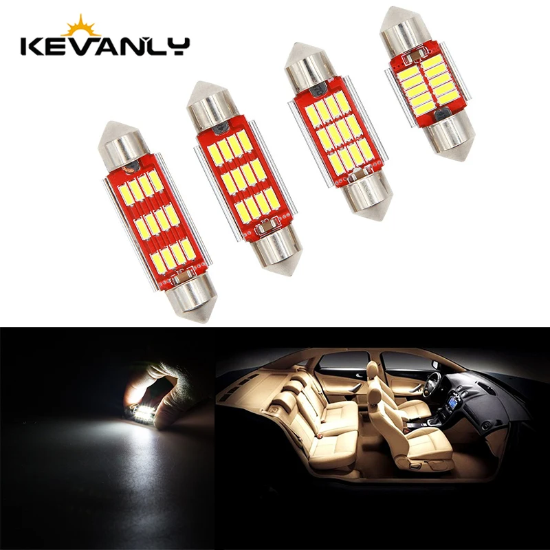 Гирлянда 31 мм 36 39 41 светодиодный светильник C5W супер яркий 4014 12SMD Canbus без ошибок