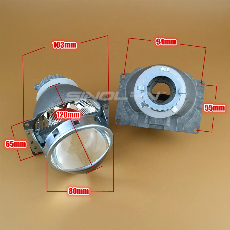 SINOLYN 3,0 дюймов 24 В HID Bi-xenon автомобильный проектор Объектив Q5 Металл для автомобиля грузовик стайлинг фары тюнинг модифицированное использование D2S D2H лампы
