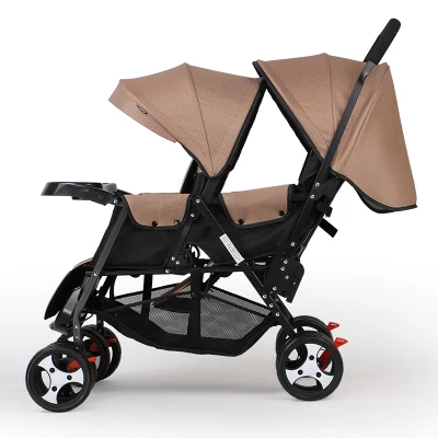 DIBTwin детская коляска назад и вперед детская прогулочная коляска складная двойная двухместная тележка может лежать