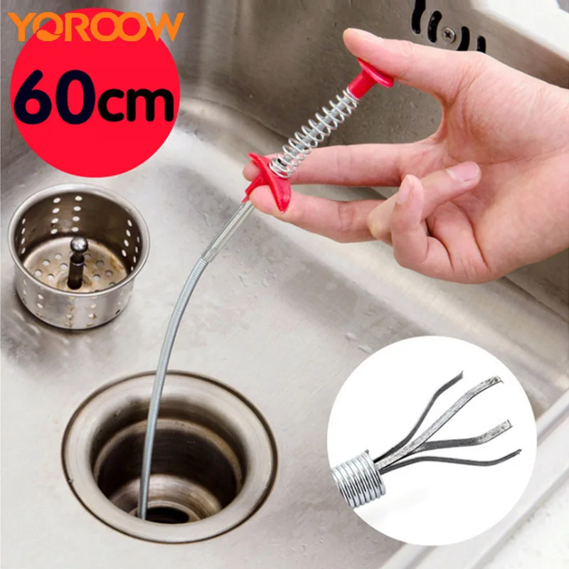 

Sewer Dredge Stocked Flexible Grip Tool 4 Claw Pick Up Tool Bend Curve Grabber 60 CM Kitchen Sink Troweler Clean VI0001