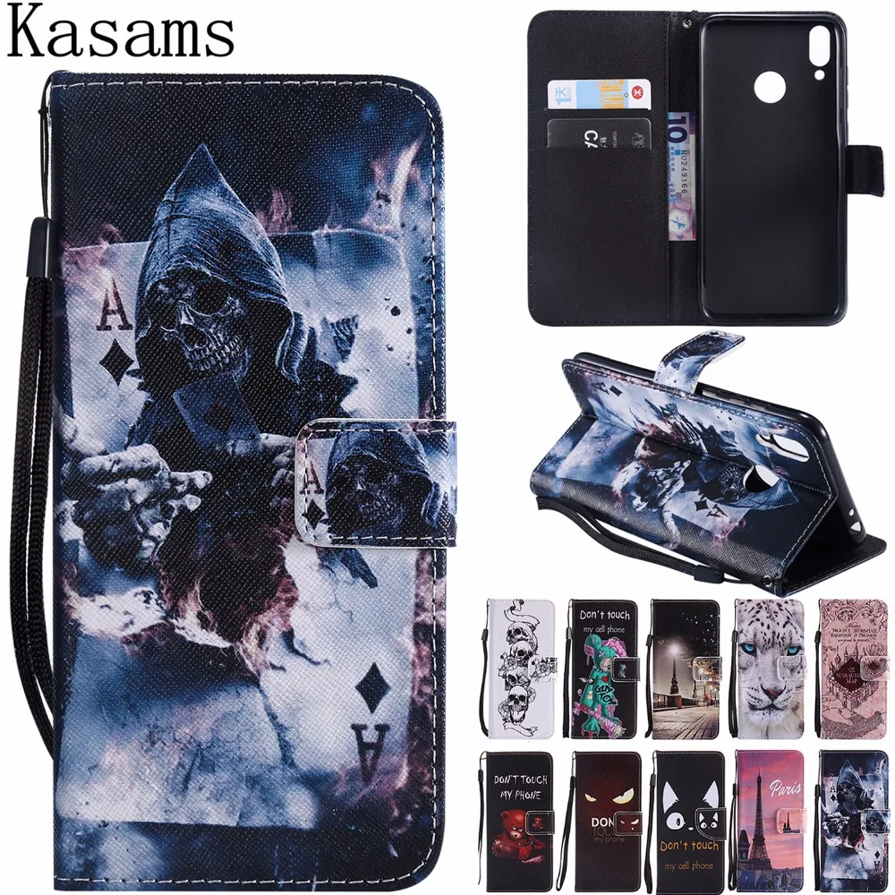 

Colourful Flip Case For Huawei Honor 8C Honor8C Patterned Fashion Skin Magician Leather Wallet Phone Shell Cover Honor 8C 6.26"