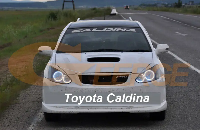 Для Toyota Caldina T240 2002 2003 2004 RF Bluetooth контроллер многоцветный ультра яркий RGB светодиодный ангельские глазки Halo Ring kit