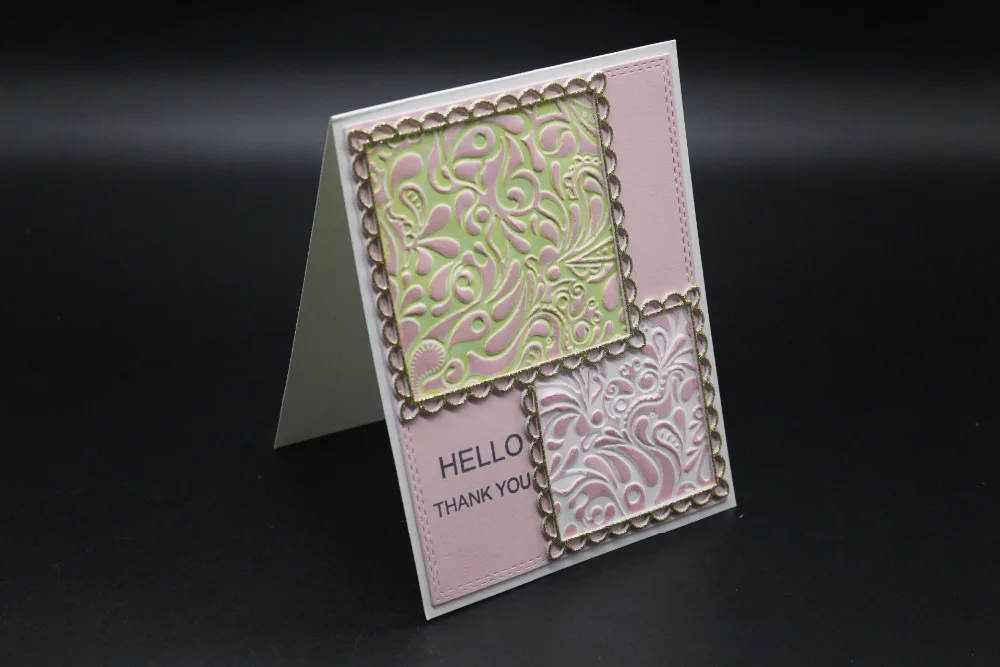 

Bi fujian 3D Transparent Lace Border Metal Cutting Dies Stencils for 2019 DIY Scrapbooking photo album Embossing Paper Cards