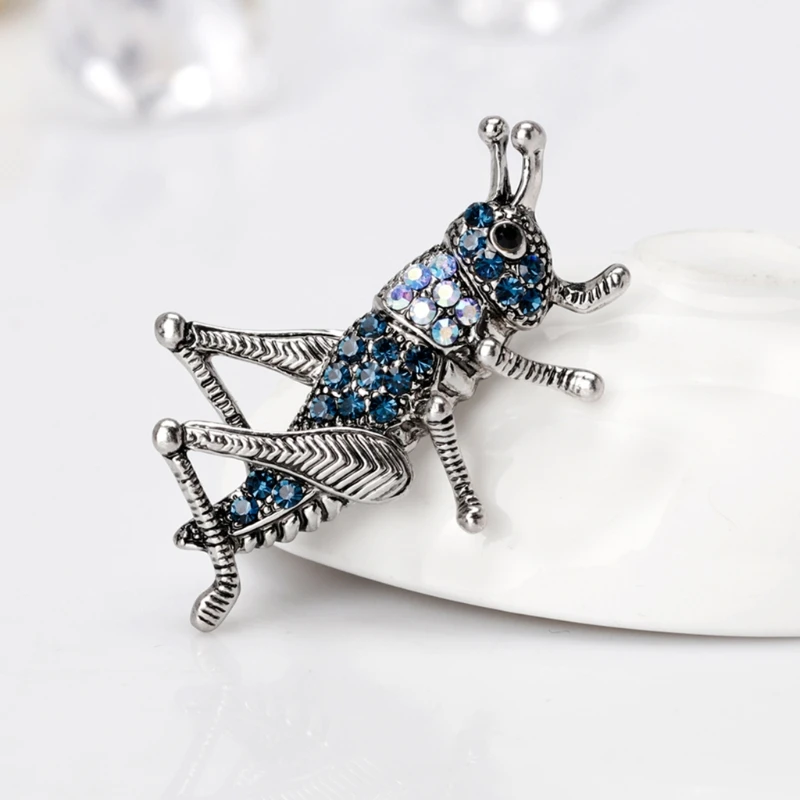 

Insect Locust Brooch Pin Jewelry Women Luxury Banquet Fashion Decoration Corsage rhinestone decoration