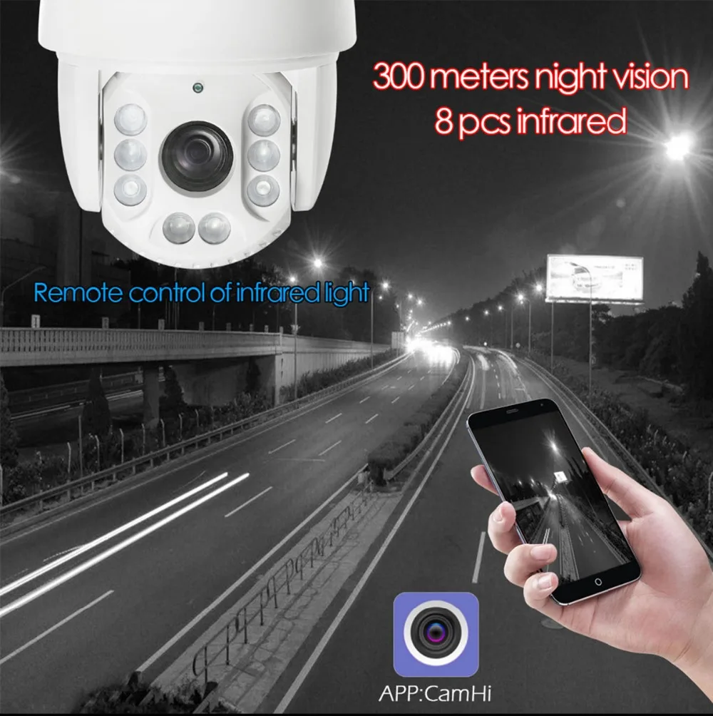4G sim-карта 1080P беспроводная Wifi камера безопасности наружная скоростная купольная PTZ ip-камера 300 м ИК Ночное Видение 30X оптический зум CCTV камера
