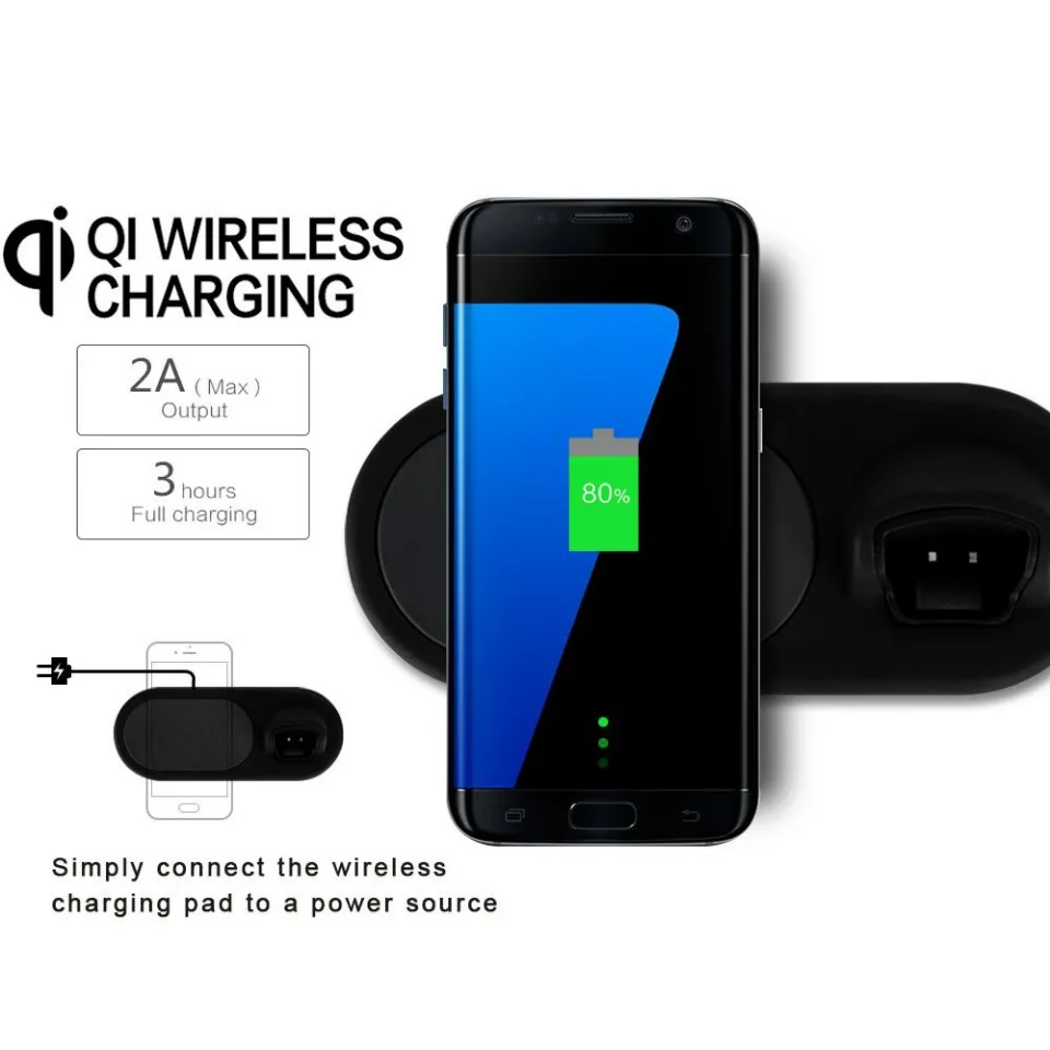 QI Wireless Charger 2in1 Smart Device with Bluetooth Call handsfree and Wireless Charging for Iphone 8 X XS XR S8 S9 Qi Standard