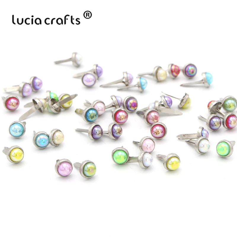 Lucia crafts 24 шт многоцветные декоративные украшения для скрапбукинга, металлические украшения для рукоделия G0944