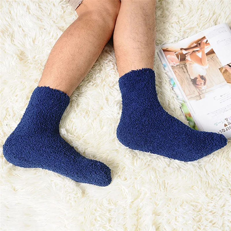THINKTHENDO Extremely Cozy Cashmere Socks Men Women Winter ...