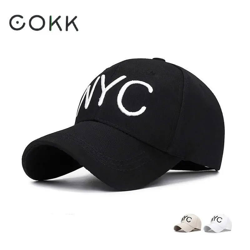 Бейсболка COKK для женщин и мужчин хлопковая кепка от солнца с вышивкой в Корейском