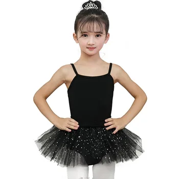 

Girls Ballerina Fairy Prom Party Costume Sequined Star Ballet Dance Wear Dress Beautiful Gymnastic Leotard Tutu Dress