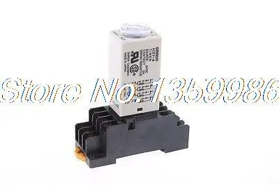 

DC 24V 5A H3Y-4 H3Y Delay Timer Time Relay 0-5 Second 5s 5sec 24VDC & Base