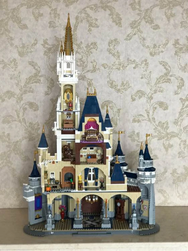 4080 шт Золушка Принцесса замок город подходит принцесса мечта фигуры замка строительный блок кирпичи ребенок DIY подарок игрушка 71040
