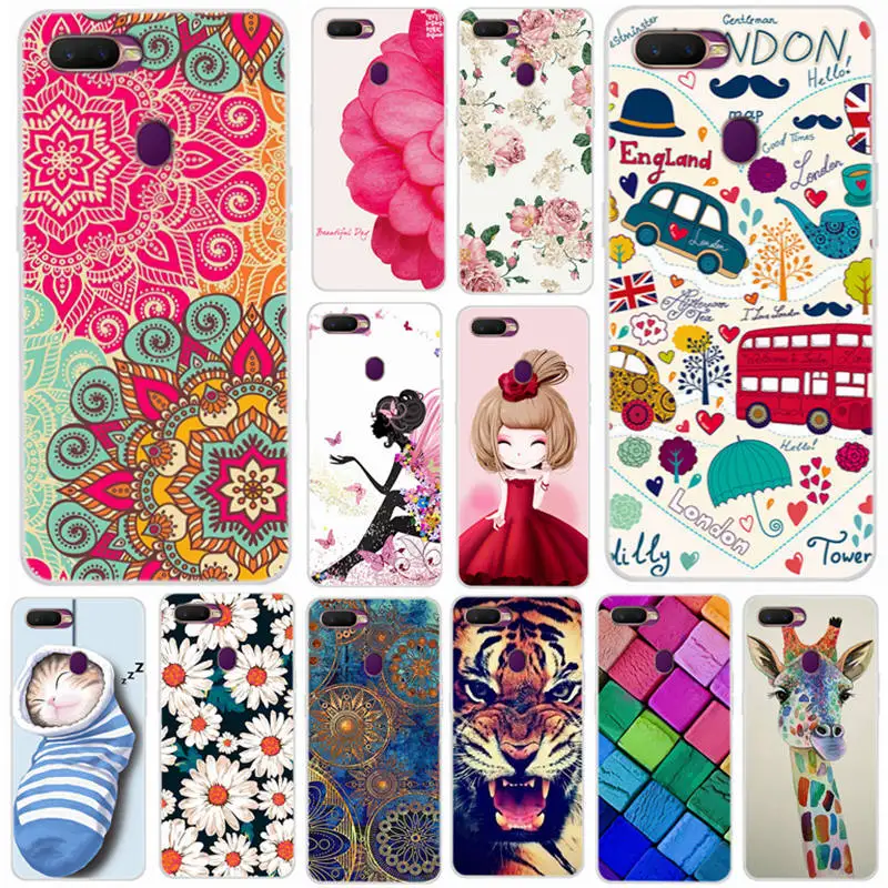 

For OPPO A7 Case OPPOA7X Cover For Oppo A7x AX7 Back Cover For Oppo A7 Mobile Phone Cases Silicone TPU Cute Protect Shell ky303