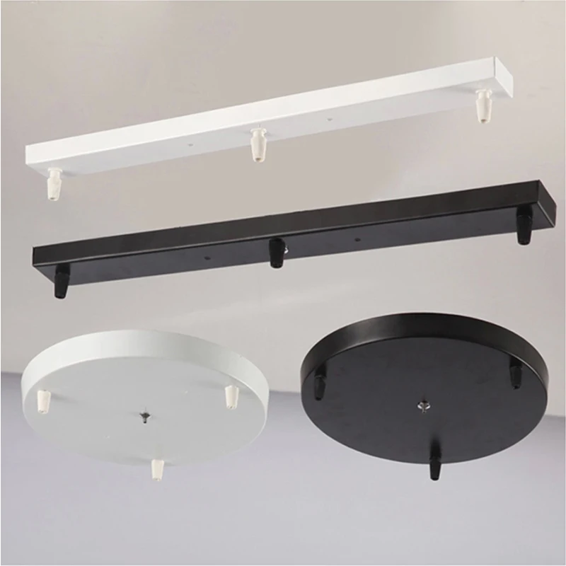 

Chandelier Ceiling Mounted Plate Pendant Lamp Base Round Long Ceiling Base Canopy DIY Suspension Lighting Accessories