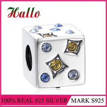 Природа звезда серебряные подвески бусины из природного камня подходит plata de ley 925 breloque браслеты изготовление ювелирные изделия из Бижу