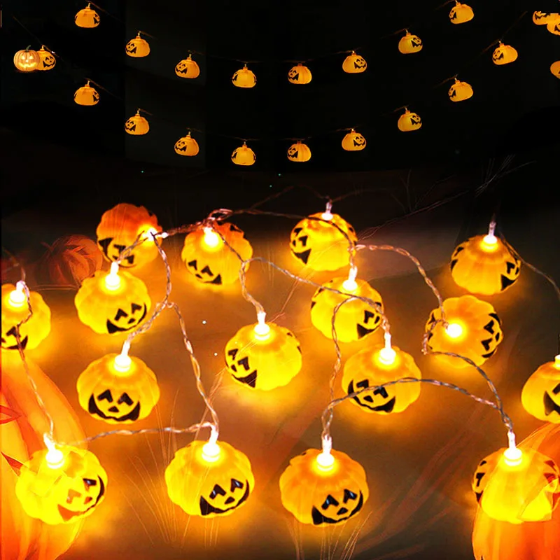halloween pumpkin lantern 3d plastic skull string light 16 led ac220v or battery powered halloween - Halloween Pumpkin Lights halloween pumpkin lantern 3d plastic skull string light 16 led ac220v or battery powered halloween - Halloween Pumpkin Lights