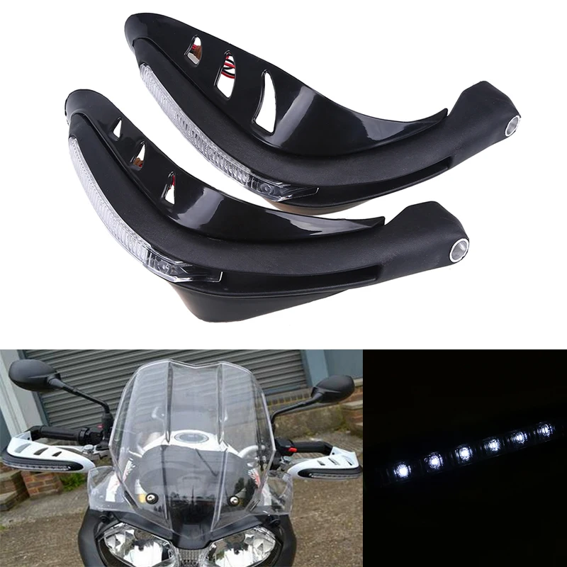 Buy 1 Pair 7/8" 22mm Hand Guards Motorcycles LED Turn