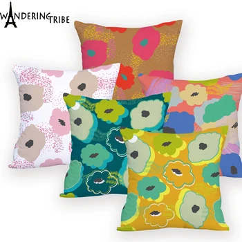 

Geometirc Cover Cushion for Sofa Chair Decorative Photo Cushion Covers Plant Pillow Cover Rectangular for Sofa Printed