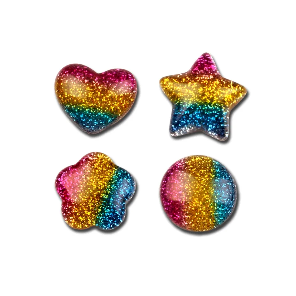 

40Pcs 16x16mm Mixed Clear Resin Cabochon Flatback Decoration Crafts Embellishments For Scrapbooking Diy Accessories