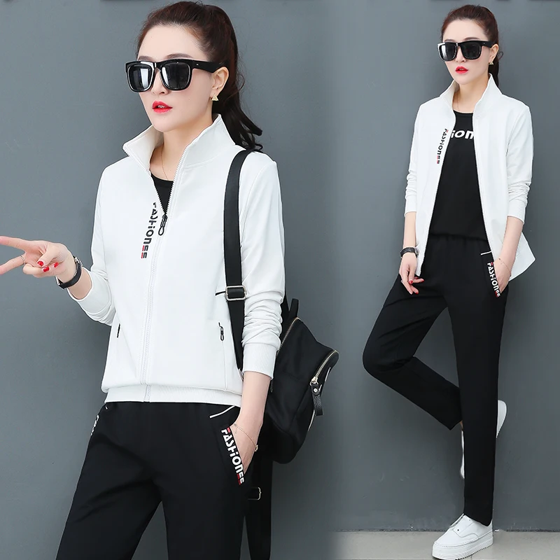 

Sporting suit female Autumn New women sets Leisure tracksuit for women fashion 3 piece set women Youth clothing Free shipping