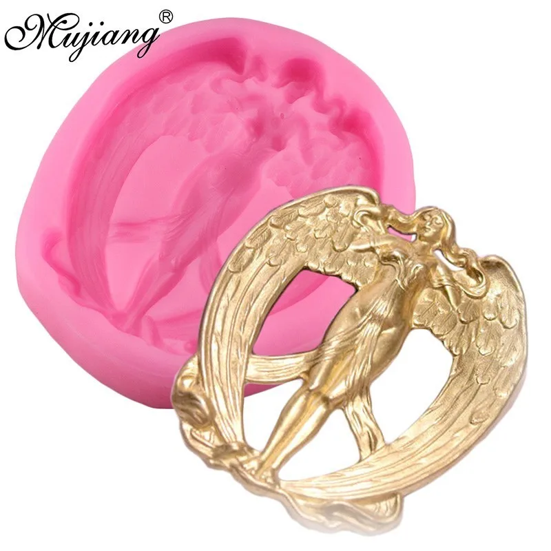 

Angel Cake Silicone Molds Cookie Baking Candy Chocolate Mold Cupcake Topper Fondant Cake Decorating Resin Clay Jewellery Mould