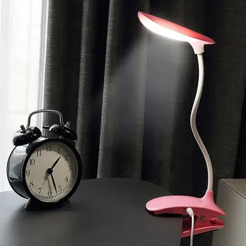 

850Amh Battery LED Sensor Desk Light Eye-Protection Lamp with Clip Flexible Night Lighting Table Lamp With USB Cable