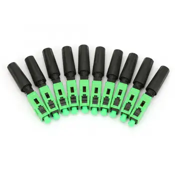

100pcs SC/APC Optic Fiber Embedded Quick Assembly Connector Adapter Straight Plug for FTTH