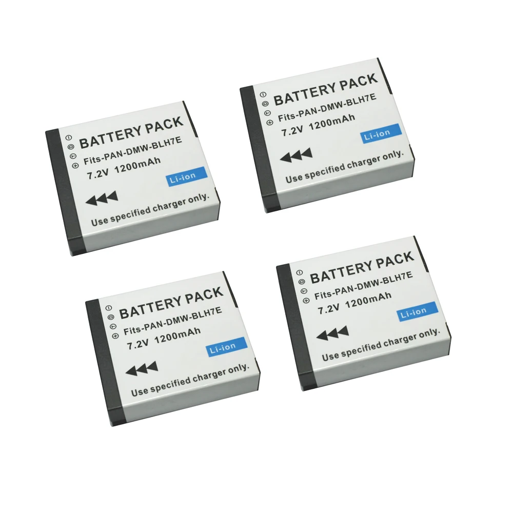 4Pcs-1200mAh-DMW-BLH7-DMW-BLH7PP-DMW-BLH7E-Camera-Rechargeable-Battery-For-Panasonic-Lumix-DMC-GM1