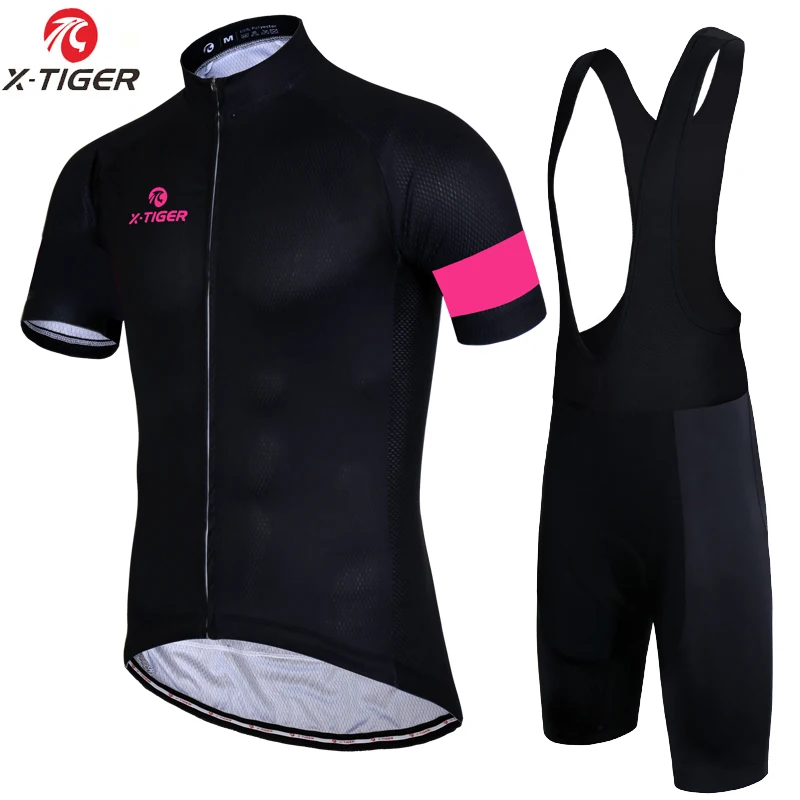 X-Tiger Pro Набор трикотажных изделий для велоспорта, летняя одежда для горного велосипеда, одежда для горного велосипеда, Майки для велоспорта, спортивная одежда, костюм - Цвет: Jersey and bib Pants