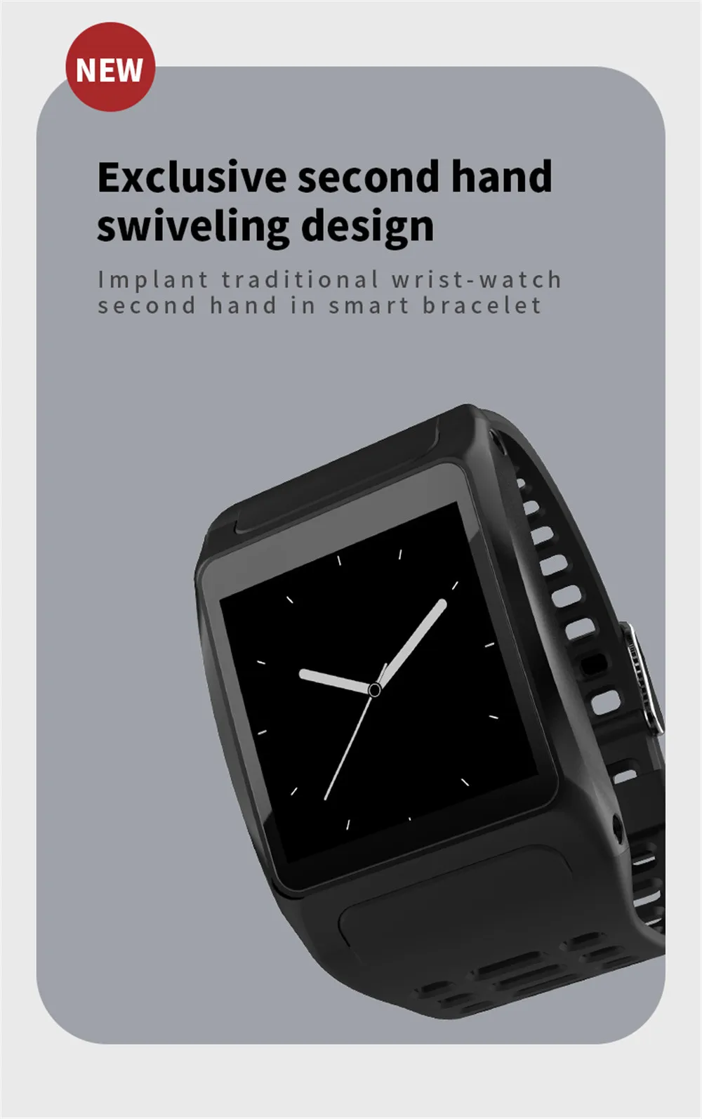 Умные наручные часы Z01 с цветным экраном, большие циферблаты, монитор сердечного ритма, фитнес-трекер, IP67, водонепроницаемый браслет, умный Браслет