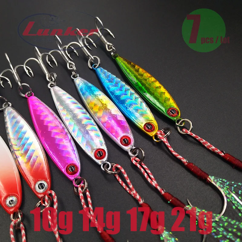 Lunker Металл shore jig 10 14 17 21g пистолет микро джиггинг ИМА длинная рыболовная сеть