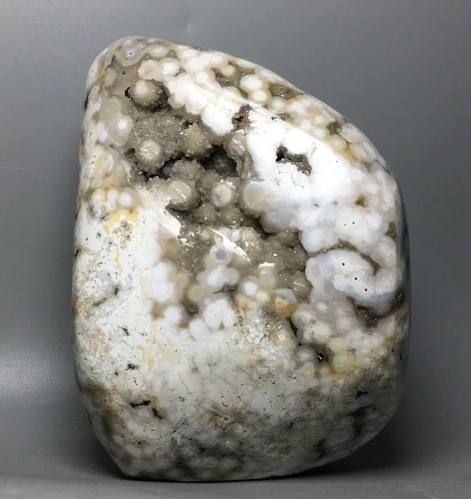 

969G Natural Stones Ocean Jasper Round Mineral Specimen Crystal Quartz Home Desk Decorations Reiki Fengshui Collection