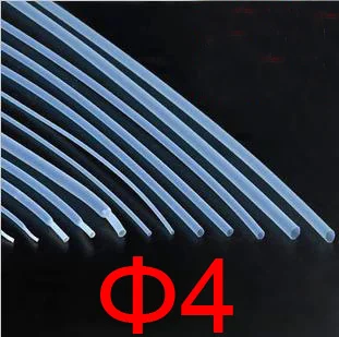 

4mm diameter PTFE heat shrink tube, F4 heat shrink tubing,heat shrink,polytef Hot shrinkable tube hose pipeTransparent