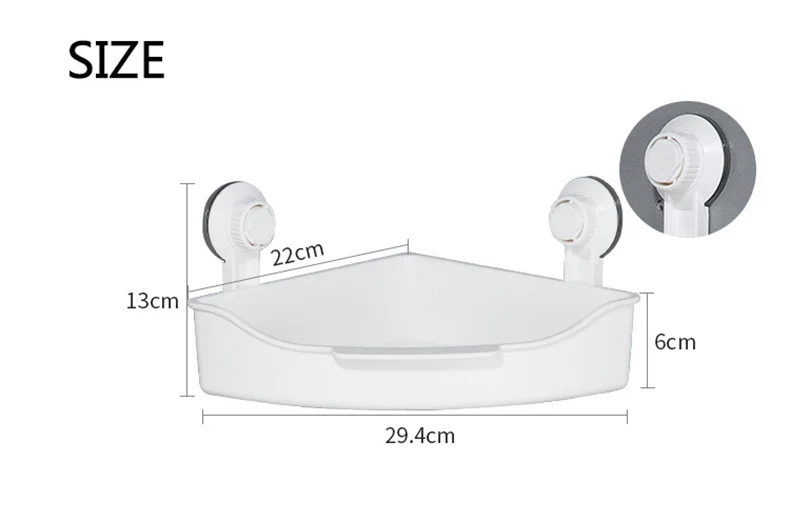 KLX, новинка, для ванной комнаты, сливная угловая полка, вакуумный крепкий присоска, кухонный дырокол, без следов, полка для специй, органайзер для домашнего хранения