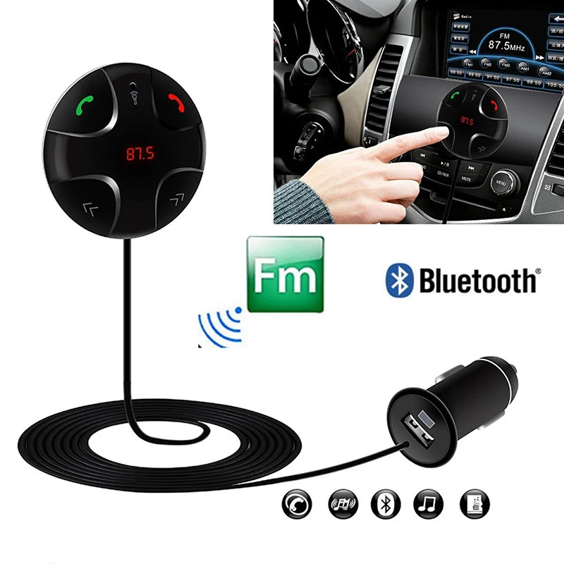 Vehicle Mounted Bluetooth MP3 Wireless Car Bluetooth Vehicle MP3 Player Car Bluetooth Hands-free Mobile FM Launch USB Charge Kit