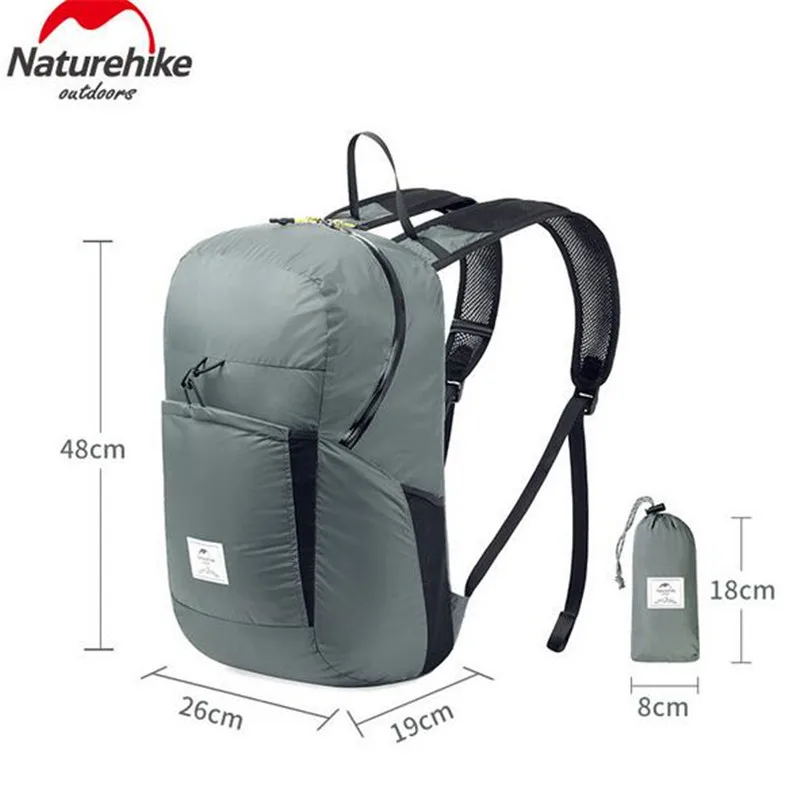 Naturehike Portable Ultralight Backpack Foldable Waterproof Bag Unisex Outdoor Sports Camping Hiking Rucksack