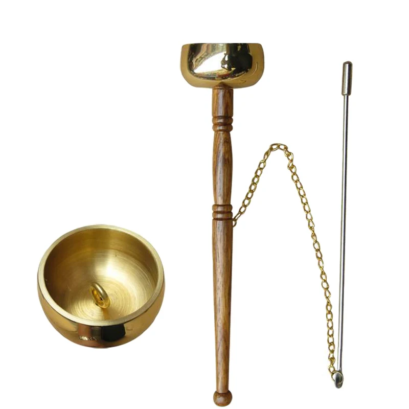 Buddhism Cooper Chime Shaolin Temple Adder Telescopic Chime Suit for