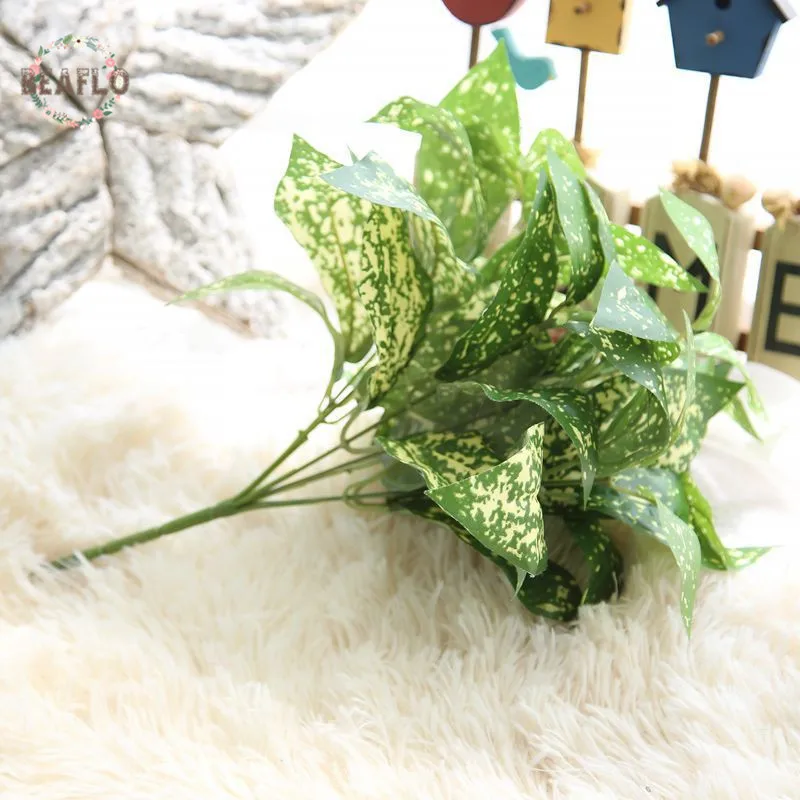 1Bunch Cloth Yellow Dot Rohdea Artificial Plant Arrangement Wedding Home Decorative 1Bunch Cloth Yellow Dot Rohdea Artificial Plant Arrangement Wedding Home Decorative